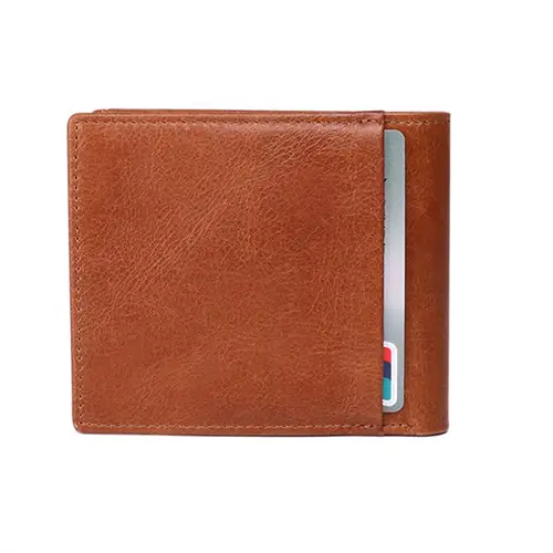 Classic Leather RFID-Blocking Bifold Wallet with Multiple Compartments